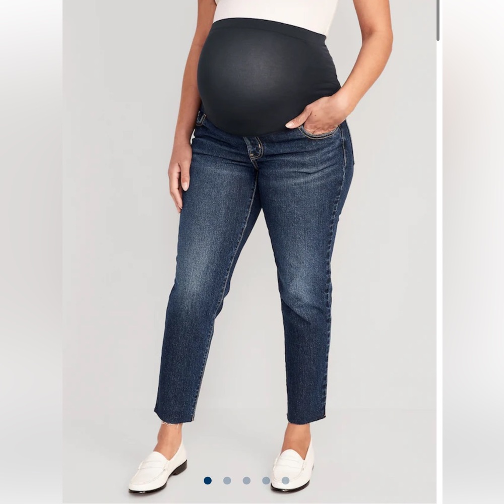 Old Navy Maternity Full Panel OG Straight Jeans Size 4